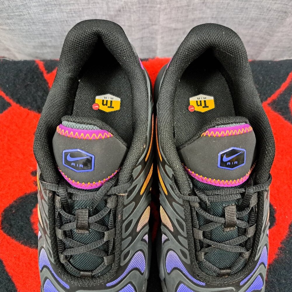 %Size 6.5 Youth Nike Air Max Tn Plus Drift Black Viotech Monarch  / A 29 - Picture 11 of 12